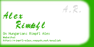 alex rimpfl business card